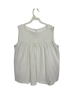 HANNAH KATE WHITE SLEEVELESS SHIRT