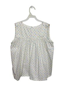 HANNAH KATE  WHITE  POLKA DOT  SLEEVELESS SHIRT