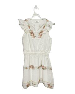 EYELET & IVY  WHITE SEERSUCKER FLORAL  DRESS