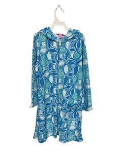 LILLY PULITZER  BLUE TERRY CLOTH  PRINTED DESIGN COVER UP