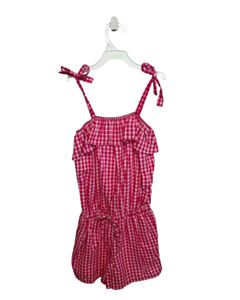 BELLA BLISS  HOT PINK  GINGHAM  ROMPER