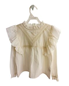 LOUIS LOUISE  CREAM    DRESS SHIRT WITH PICOT STITCHING