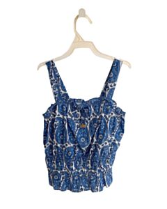 CREWCUTS BLUE FLORAL SLEEVELESS SHIRT