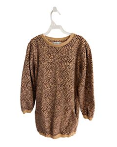 EMILE & IDA BROWN PRINTED DESIGN DRESS