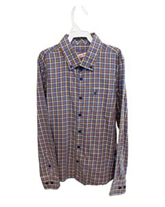 JOHNNIE-O  BLUE  PLAID  DRESS SHIRT