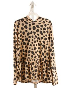 TUCKER & TATE  BROWN   PRINTED DESIGN KNIT LS SHIRT