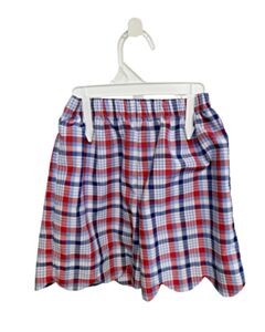 COTTON PINK BLUE PLAID SHORTS