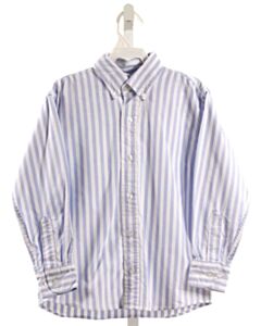 BELLA BLISS  BLUE  STRIPED  DRESS SHIRT
