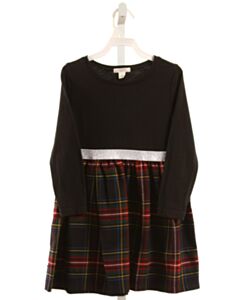 CREWCUTS BLACK PLAID DRESS