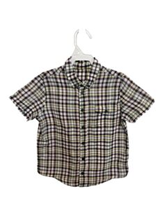 LITTLE MARC JACOBS  BROWN  PLAID  DRESS SHIRT
