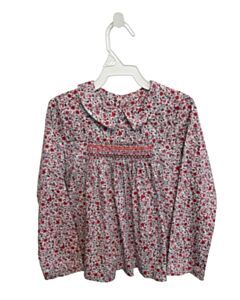 EPK  PINK  FLORAL SMOCKED DRESS SHIRT