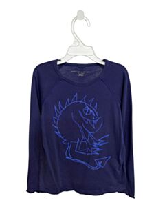 STELLA MCCARTNEY  BLUE   PRINTED DESIGN KNIT LS SHIRT