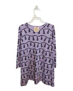 THE BEAUFORT BONNET COMPANY  PURPLE   PRINTED DESIGN KNIT DRESS