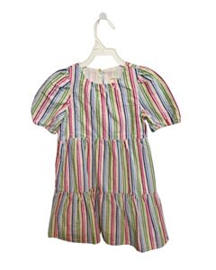 CREWCUTS PINK SEERSUCKER STRIPED DRESS