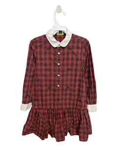 POLO BY RALPH LAUREN  RED  PLAID  DRESS