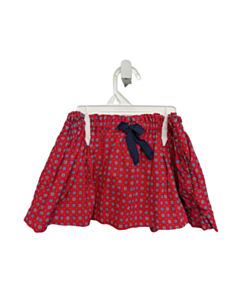 RALPH LAUREN  RED CORDUROY  PRINTED DESIGN SKIRT