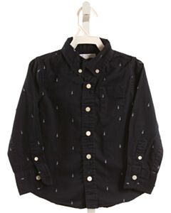 ROCKETS OF AWESOME  NAVY    DRESS SHIRT