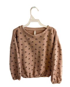 RYLEE & CRU BROWN FLORAL SHIRT-LS