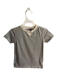 CITY MOUSE GRAY STRIPED KNIT SS SHIRT