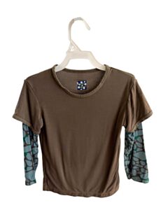 KICKEE PANTS  BROWN    KNIT LS SHIRT