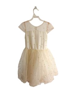 ZOE LTD  CREAM TULLE POLKA DOT SEQUINED PARTY DRESS