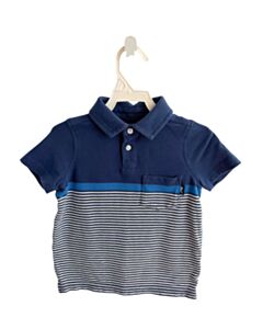 VINEYARD VINES  BLUE  STRIPED  KNIT SS SHIRT