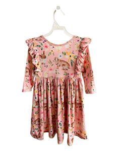 MILA & ROSE PINK FLORAL KNIT DRESS