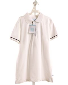 BELLA BLISS WHITE PIQUE KNIT SS SHIRT