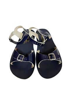 SUN SANS/ SALTWATER SANDALS BLUE SANDALS  *EUC SIZE CHILD 2