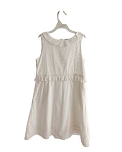 LITTLE ENGLISH  WHITE EYELET   DRESS WITH RUFFLE