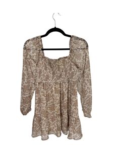 ALTAR'D STATE BROWN FLORAL DRESS