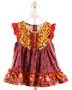MATILDA JANE  MULTI-COLOR  KNIT DRESS WITH RUFFLE