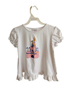 STITCHY FISH WHITE KNIT SS SHIRT WITH RUFFLE