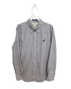 THE BEAUFORT BONNET COMPANY  BLUE  WINDOWPANE  DRESS SHIRT