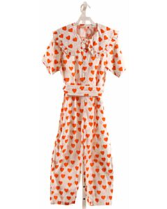 TINYCOTTONS  ORANGE  PRINTED DESIGN ROMPER