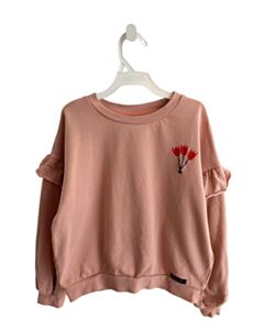 A MONDAY  ORANGE    PULLOVER WITH RUFFLE
