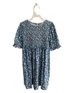 CREWCUTS  BLUE  FLORAL  KNIT DRESS