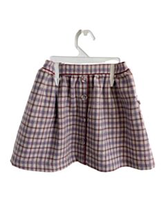 MAISON ME PURPLE FLANNEL PLAID SKIRT