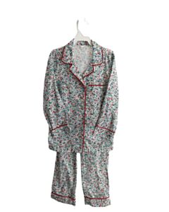 CREWCUTS GREEN FLANNEL FLORAL LOUNGEWEAR