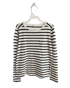 CREWCUTS BLACK STRIPED KNIT LS SHIRT
