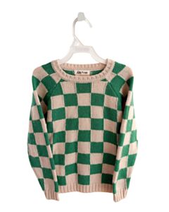 HELLO SIMONE GREEN CHECK SWEATER