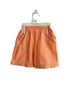 BAILEY BOYS ORANGE GINGHAM SHORTS