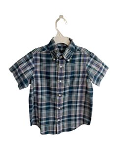 BROOKS BROTHERS  NAVY  PLAID  DRESS SHIRT
