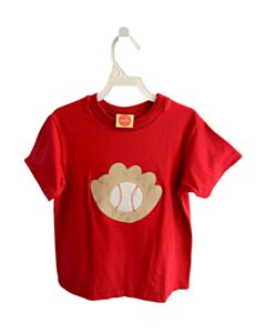 SOUTHERN SUNSHINE KIDS  RED    KNIT SS SHIRT