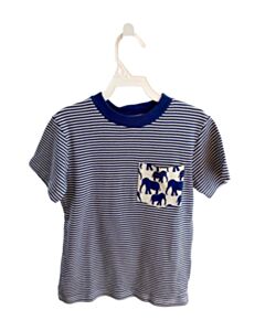 EYELET & IVY  BLUE  STRIPED  KNIT SS SHIRT