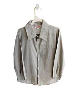 RED BEANS GRAY GINGHAM DRESS SHIRT