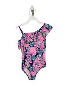 LILLY PULITZER  HOT PINK   PRINTED DESIGN 1-PIECE SWIMSUIT