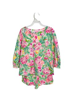 LILLY PULITZER  GREEN  FLORAL PRINTED DESIGN 2-PIECE OUTFIT