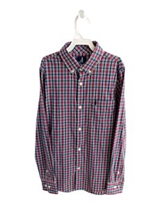 JOHNNIE-O  PINK  PLAID  DRESS SHIRT