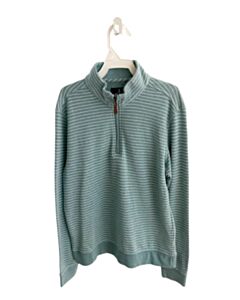 JOHNNIE-O  GREEN  STRIPED  PULLOVER